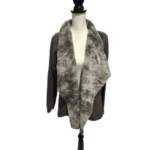 Napa Valley Gray Cardigan Sweater Petite Medium